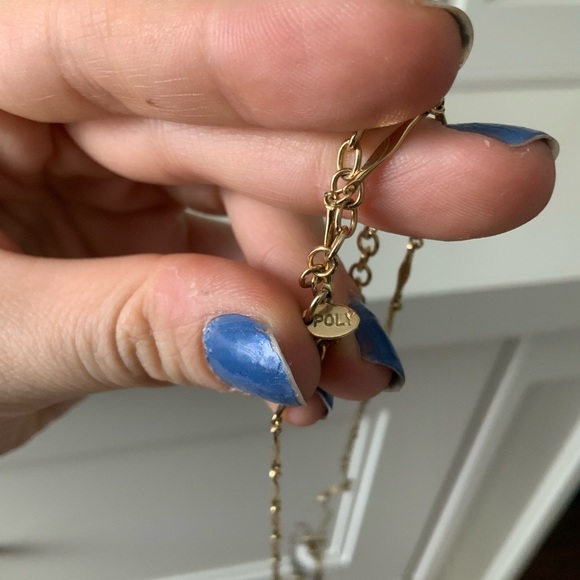 CHRISTOPHE POLY Abstract Dynamic Gold Necklace Hand Made Montreal Jewellery - Picture 8 of 16